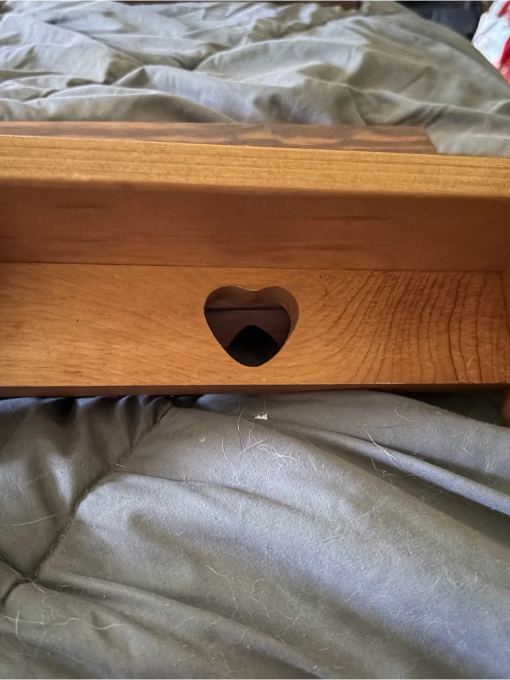 Wooden Heart Cutout Shelf